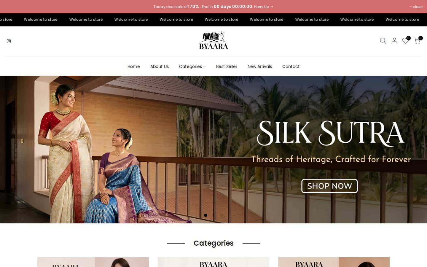 byaara.com homepage screenshot
