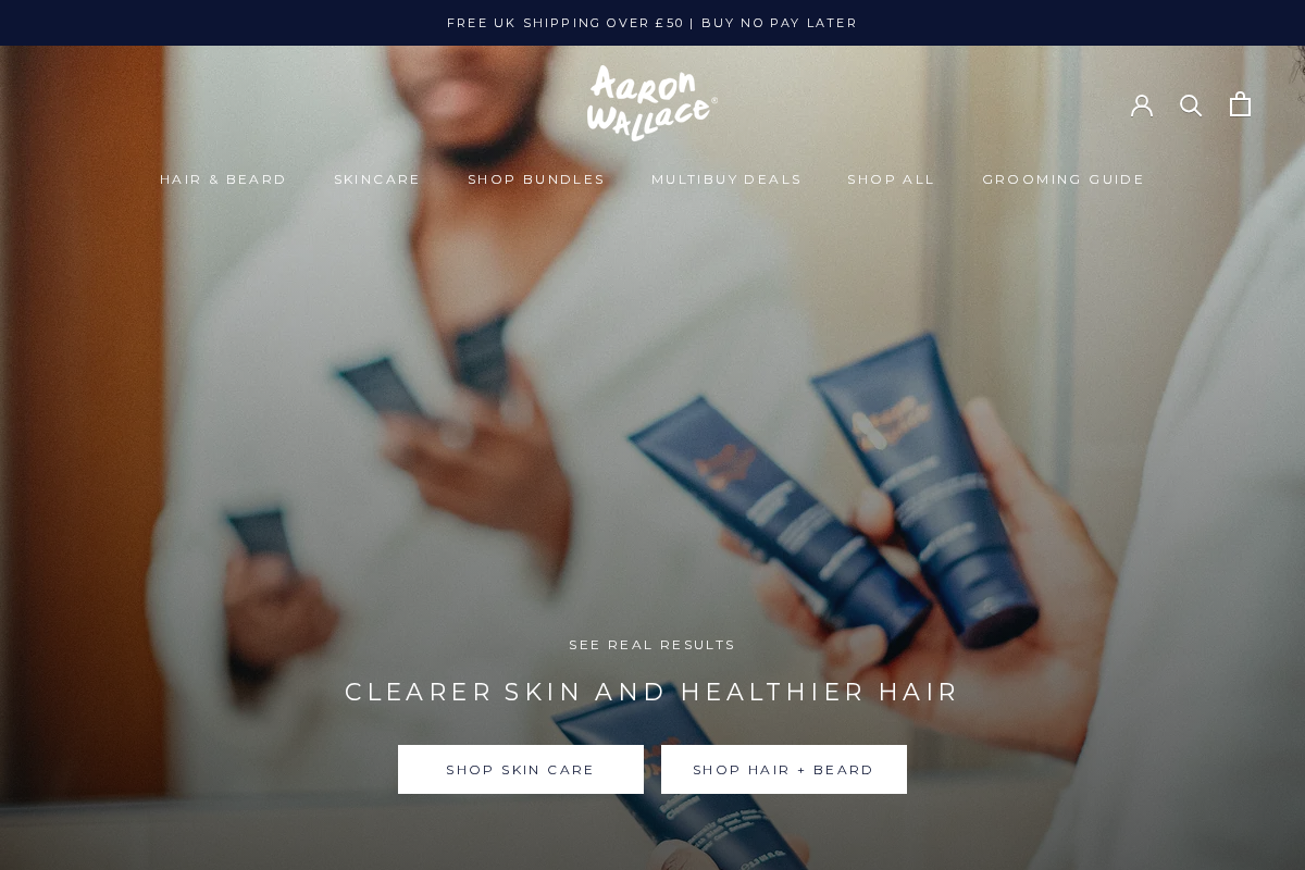 Byaaronwallace homepage screenshot