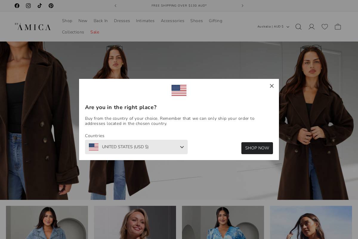 By Amica homepage screenshot