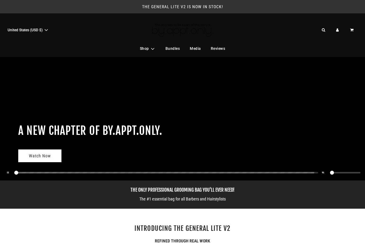 Byapptonly homepage screenshot