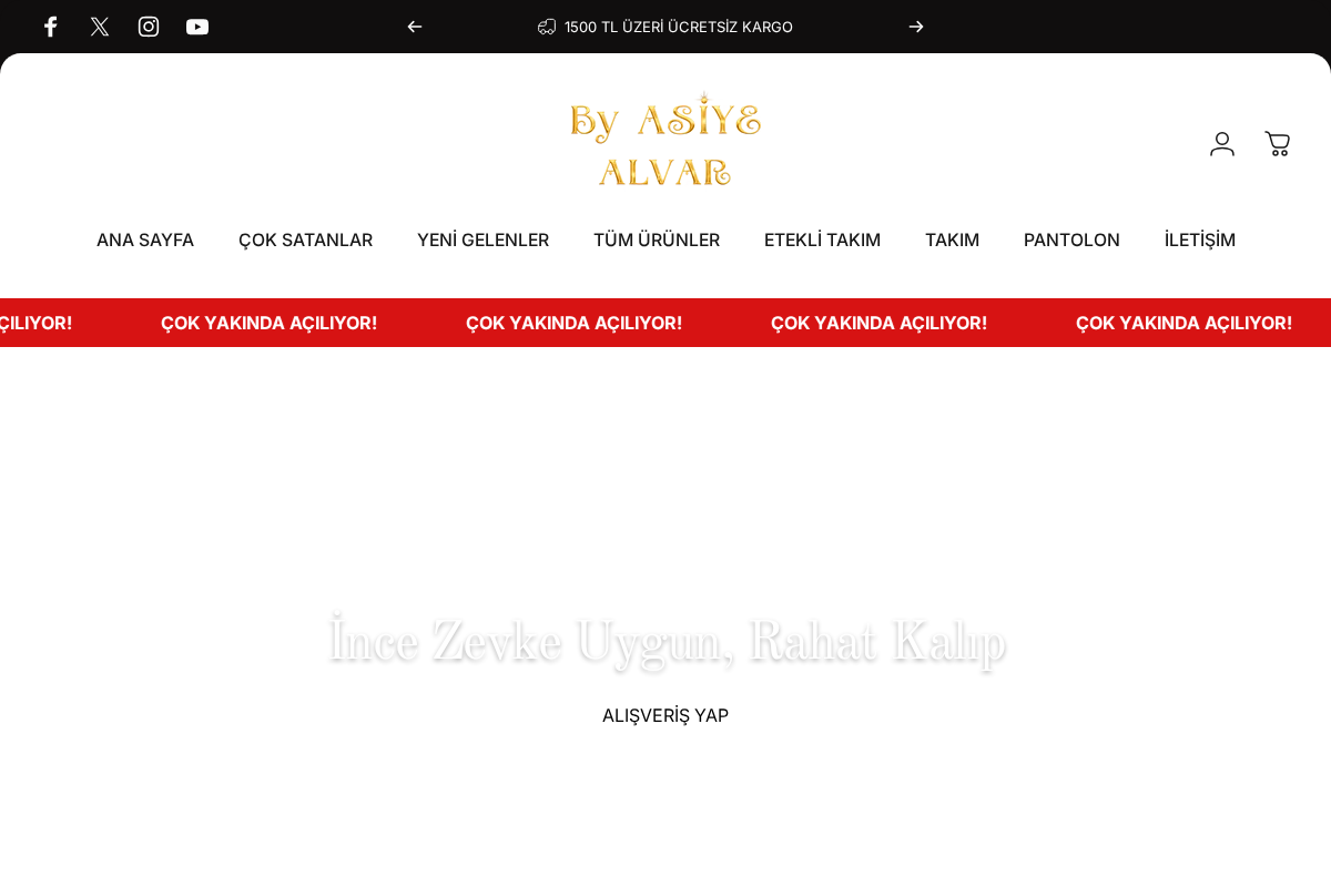 ASİYE BUTİK homepage screenshot