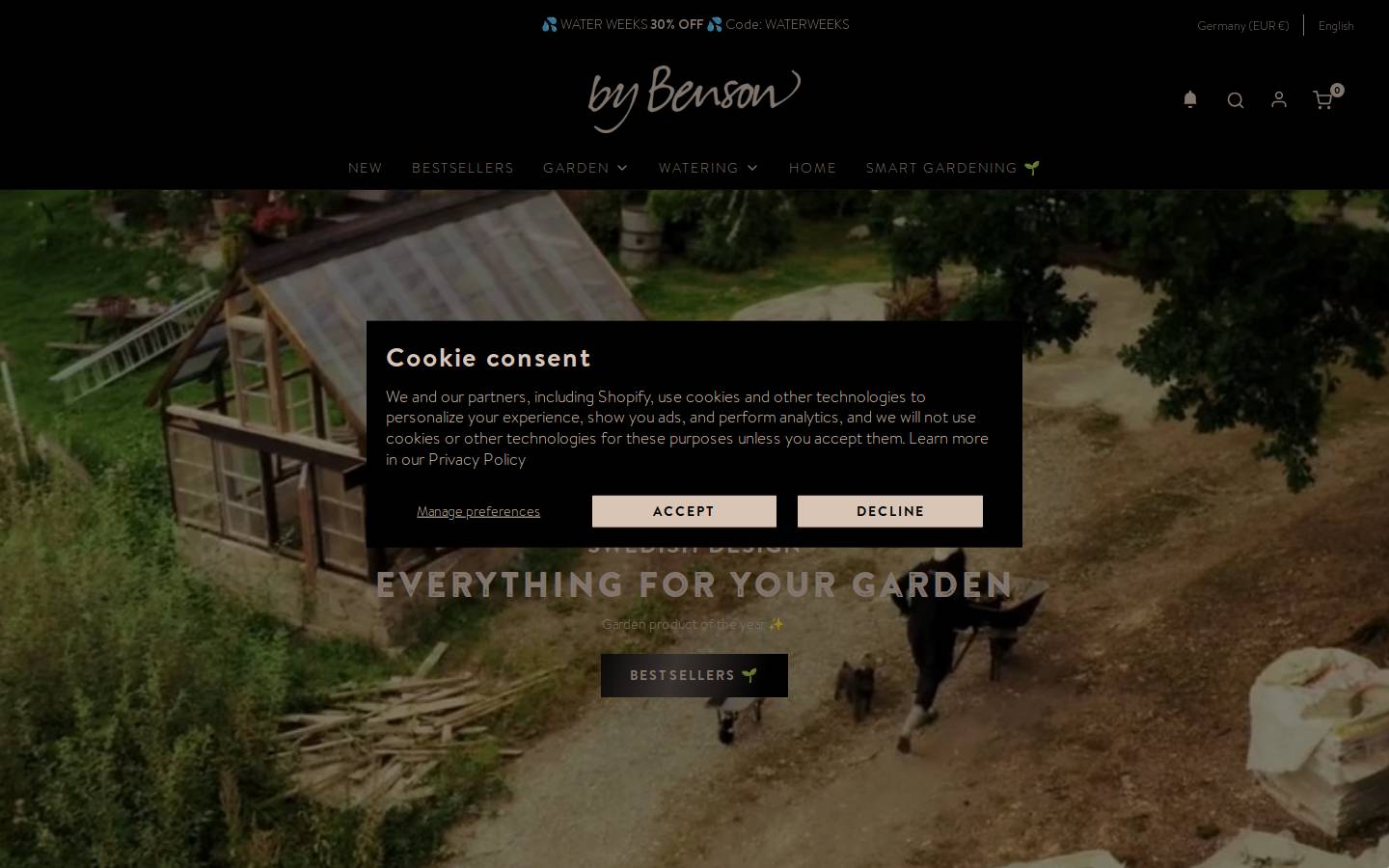 by Benson homepage screenshot