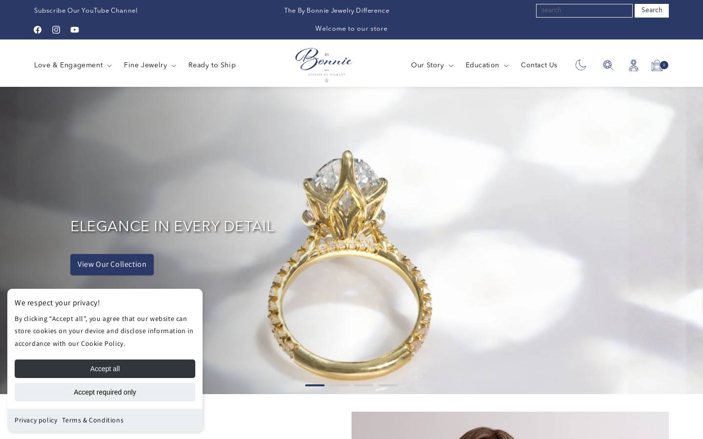 By Bonnie Jewelry homepage screenshot