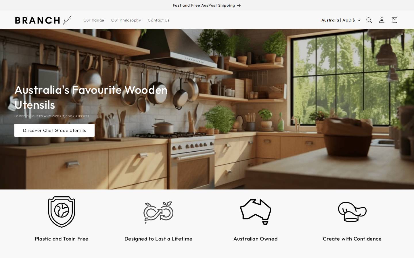 bybranch.com.au homepage screenshot