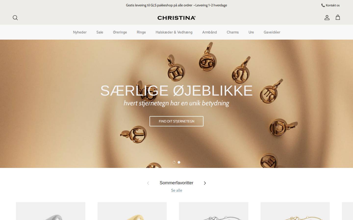 CHRISTINA homepage screenshot