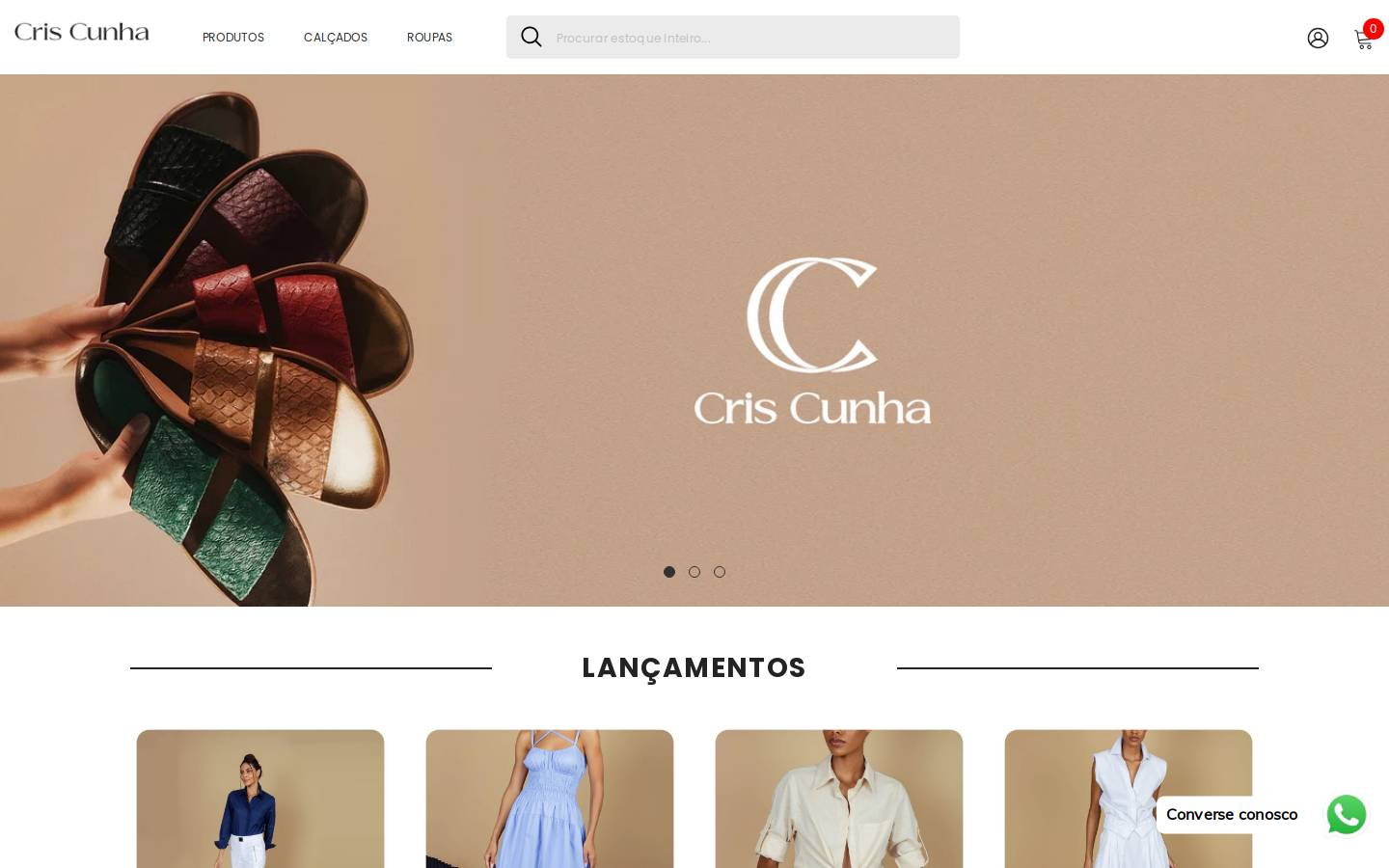 bycriscunha.com.br homepage screenshot