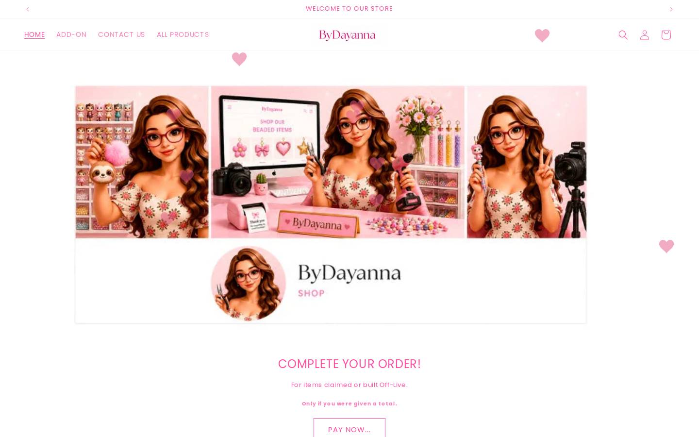 bydayanna.com homepage screenshot