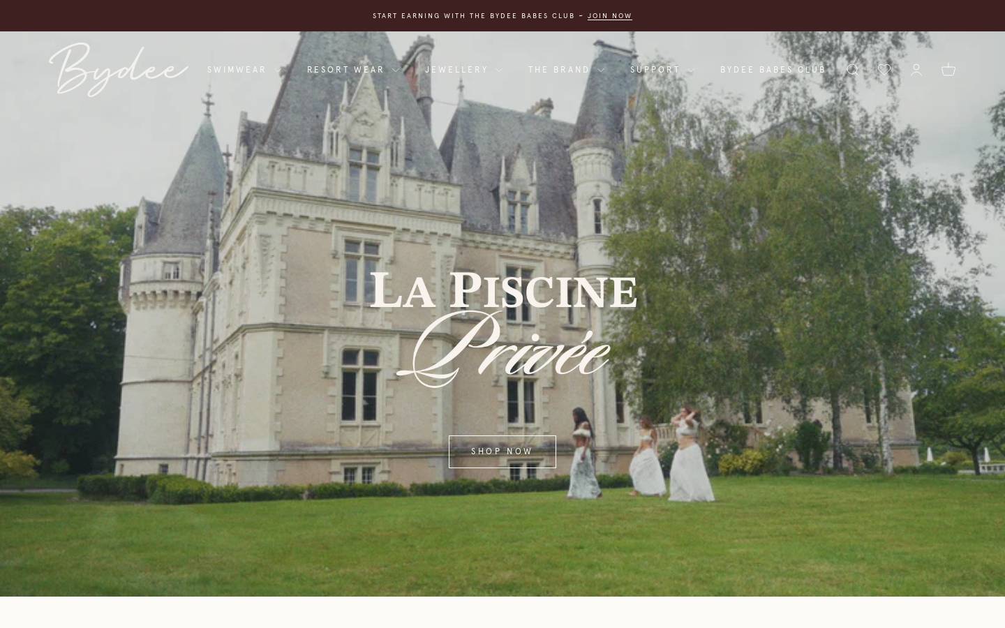 Bydee homepage screenshot