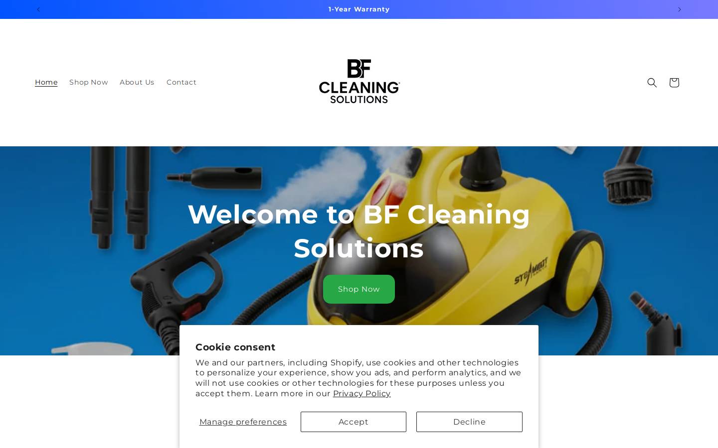 byefelicia-steamcleaner.com homepage screenshot