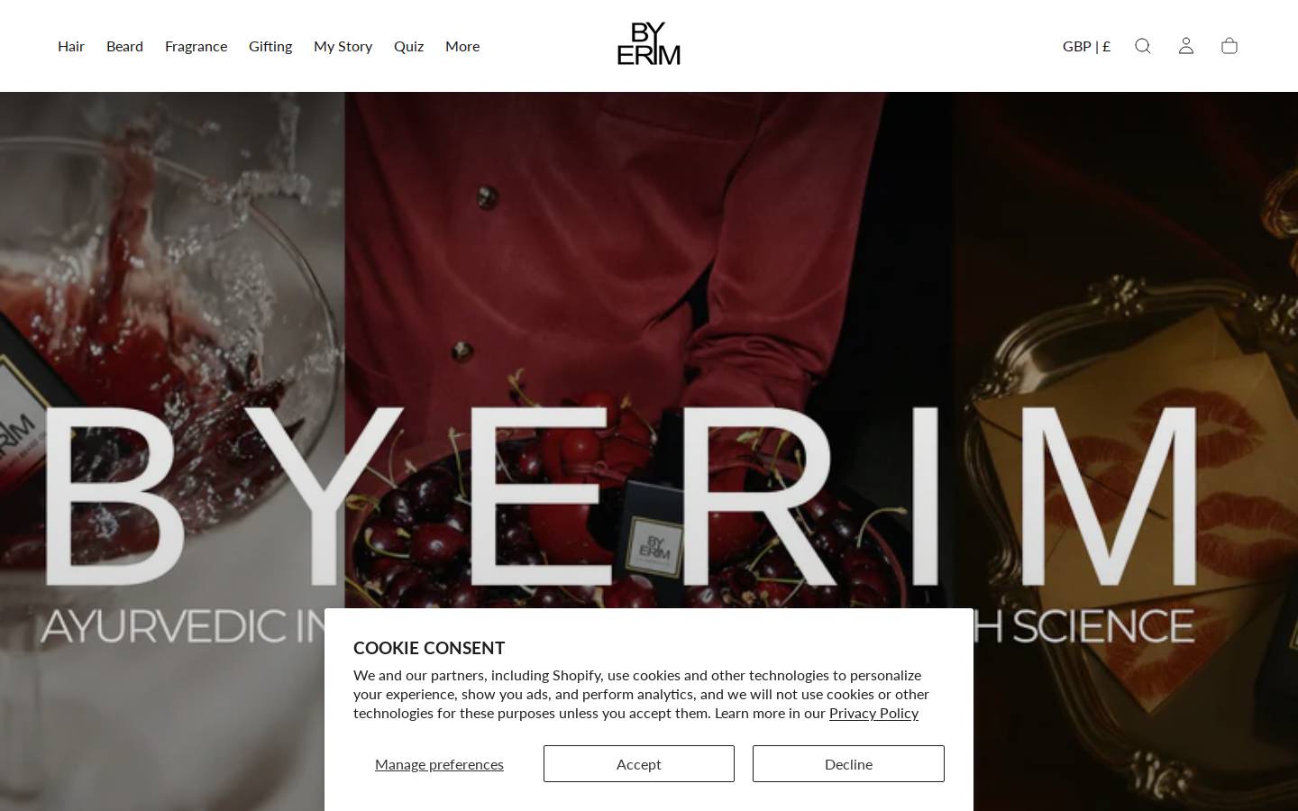 ByErim homepage screenshot