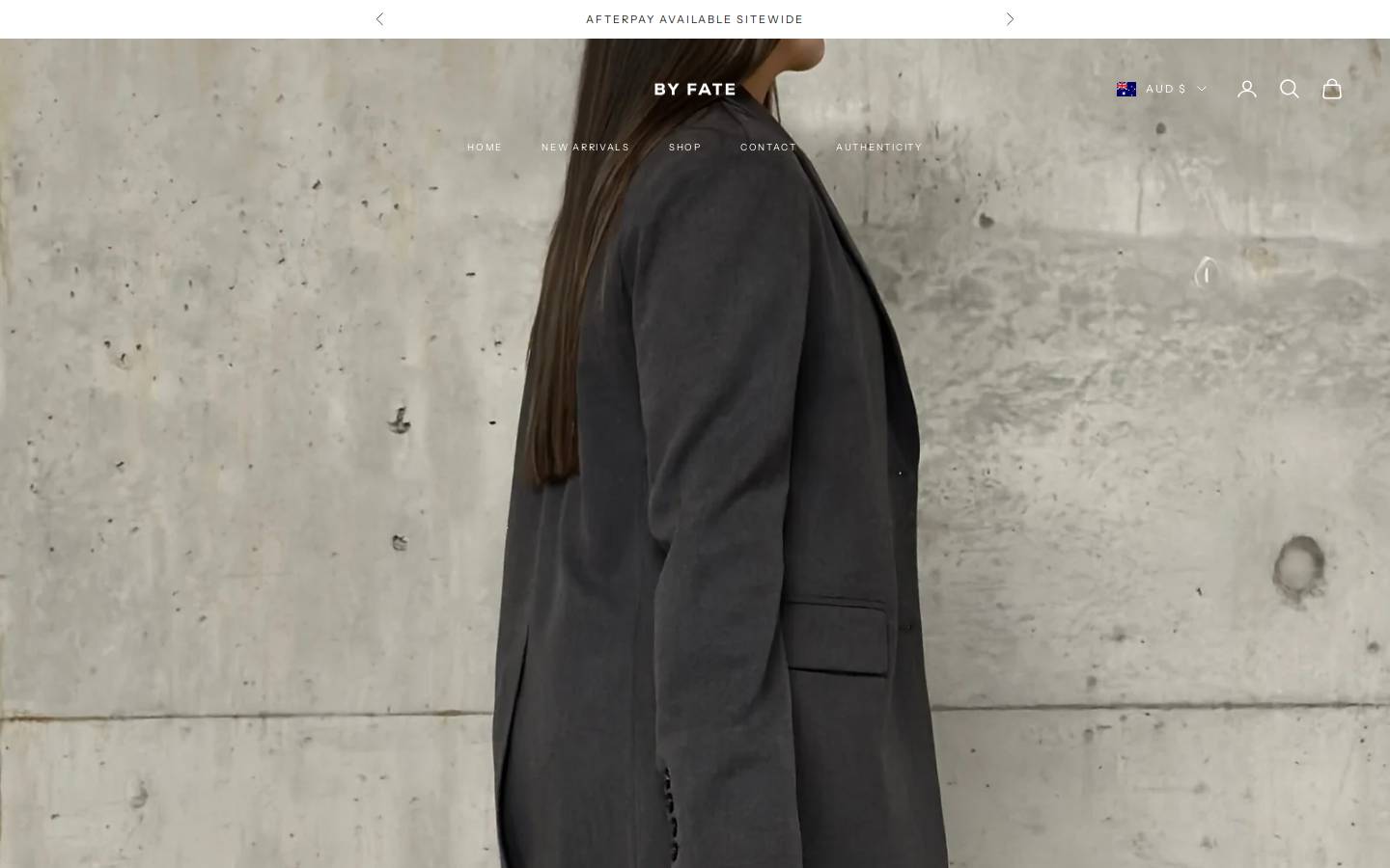 byfatevintage.com homepage screenshot