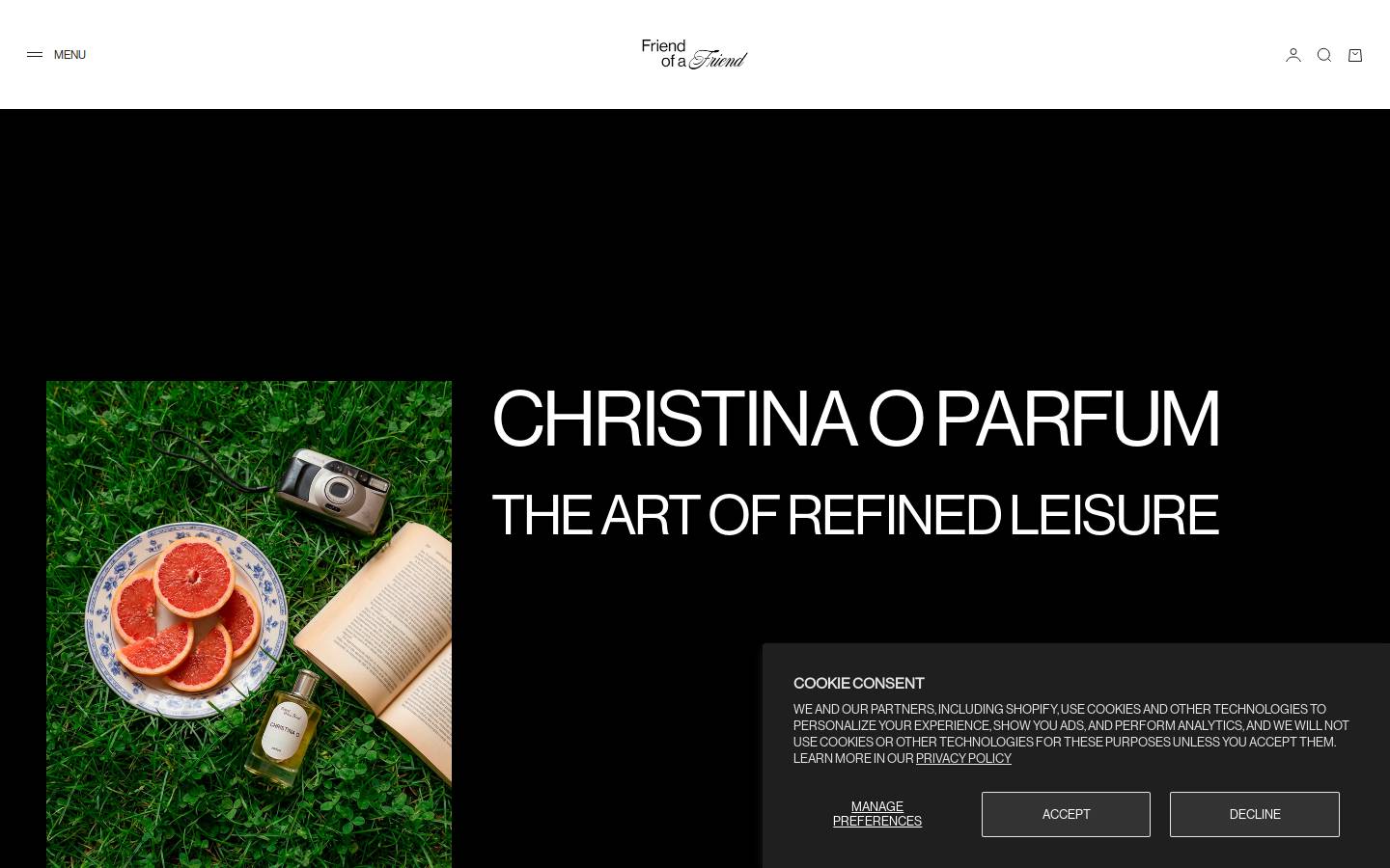 byfriendofafriend.com homepage screenshot
