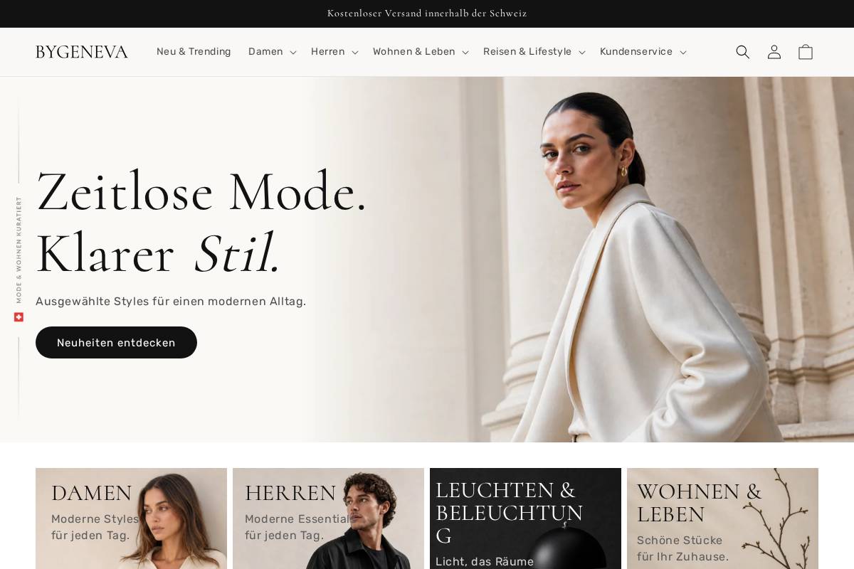 Bygeneva homepage screenshot