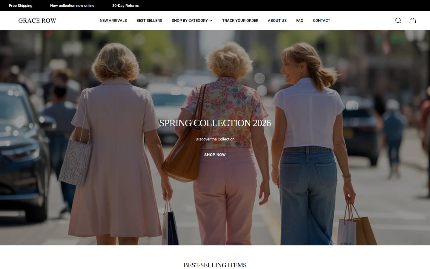 Bygracerow homepage screenshot