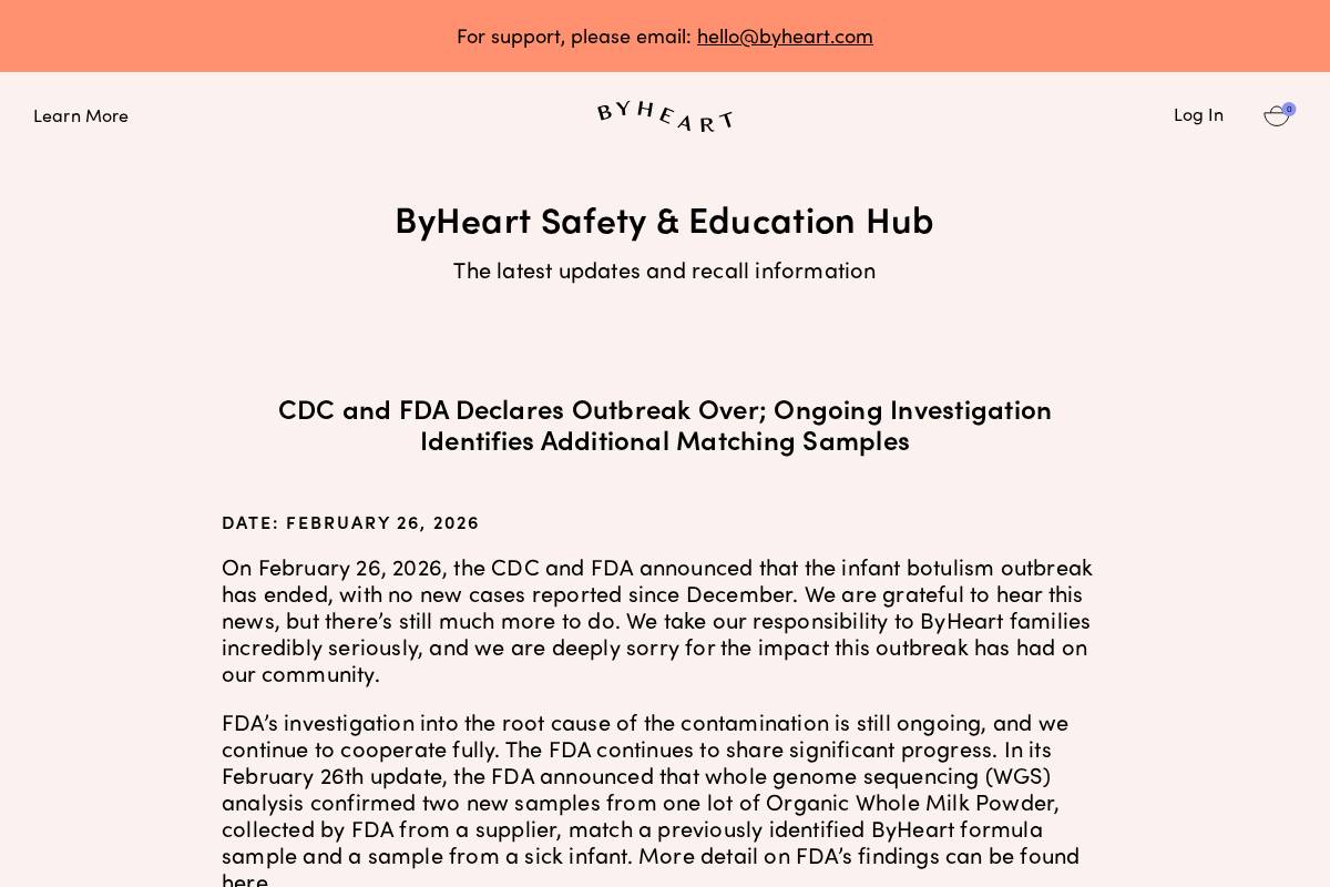 byheart.com homepage screenshot