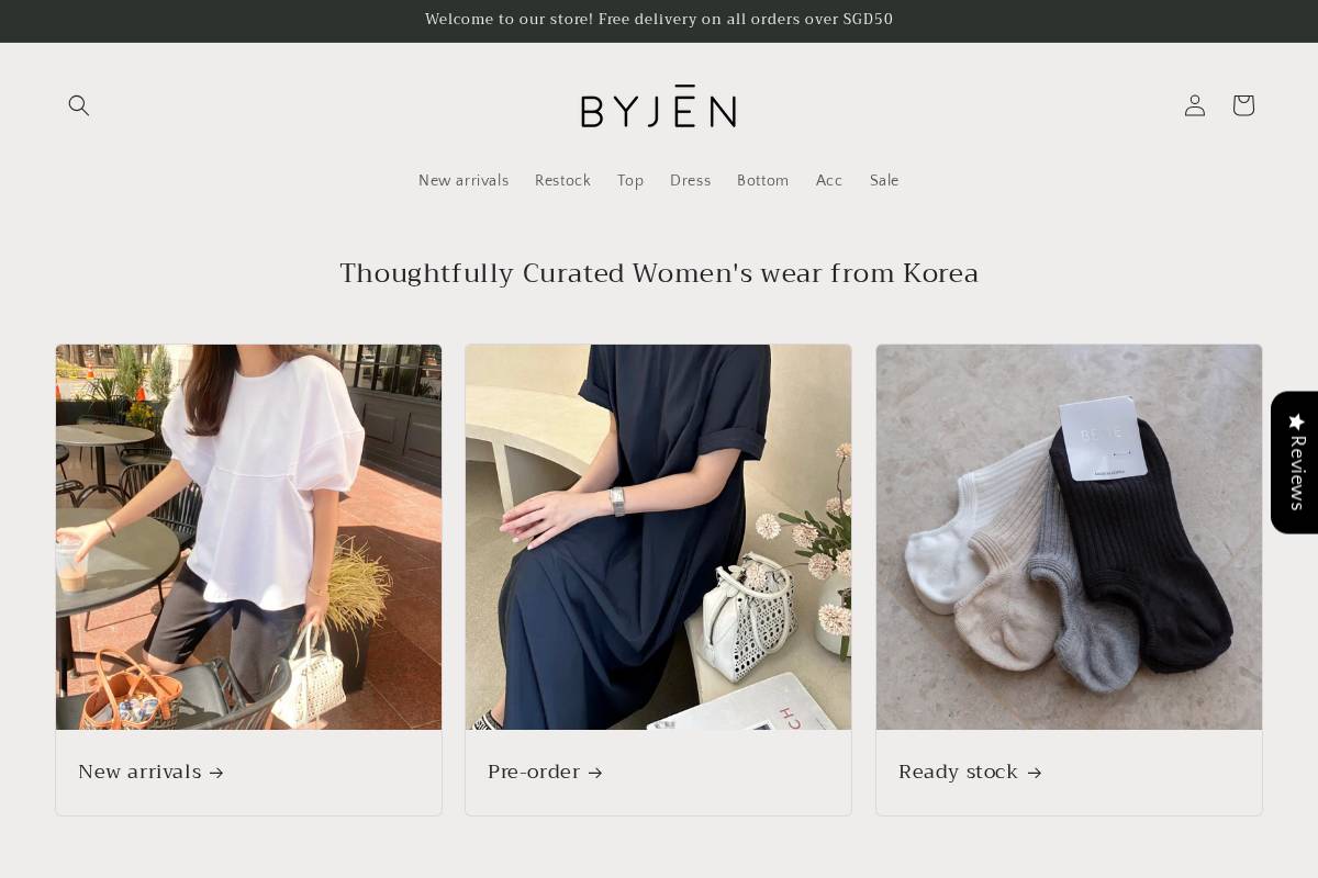 byjen.co homepage screenshot