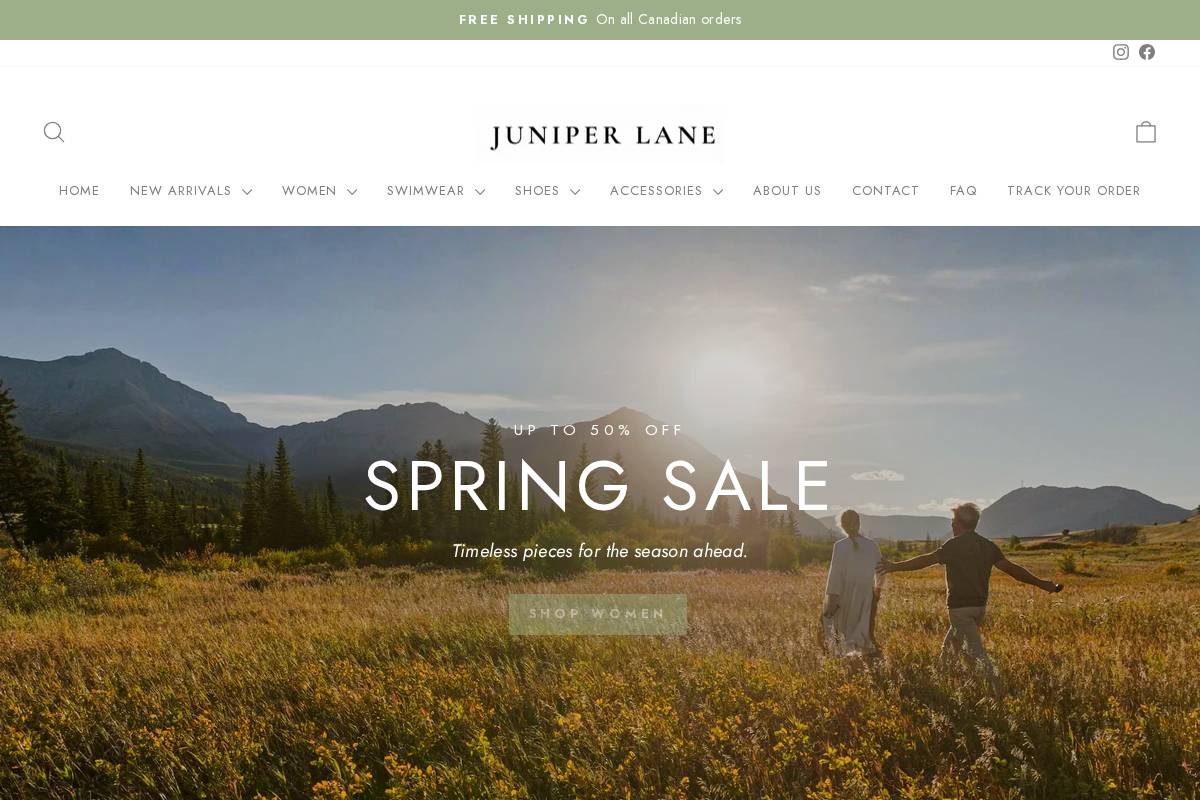 Byjuniperlane homepage screenshot