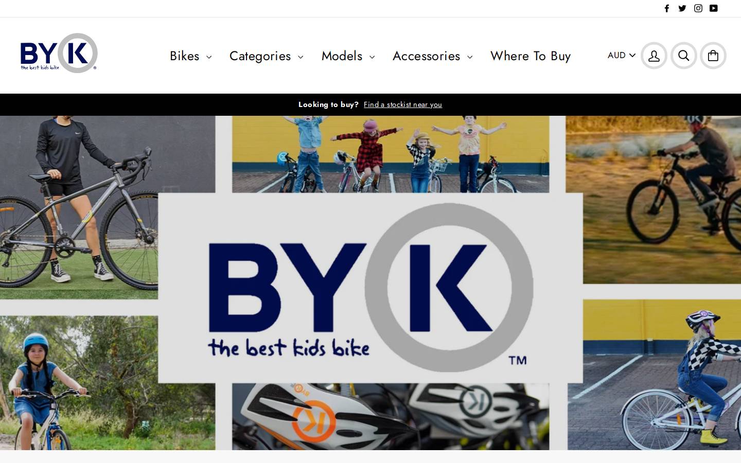 bykbikes.com.au homepage screenshot