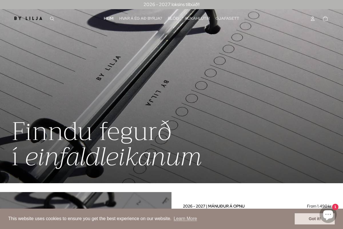 bylilja.com homepage screenshot