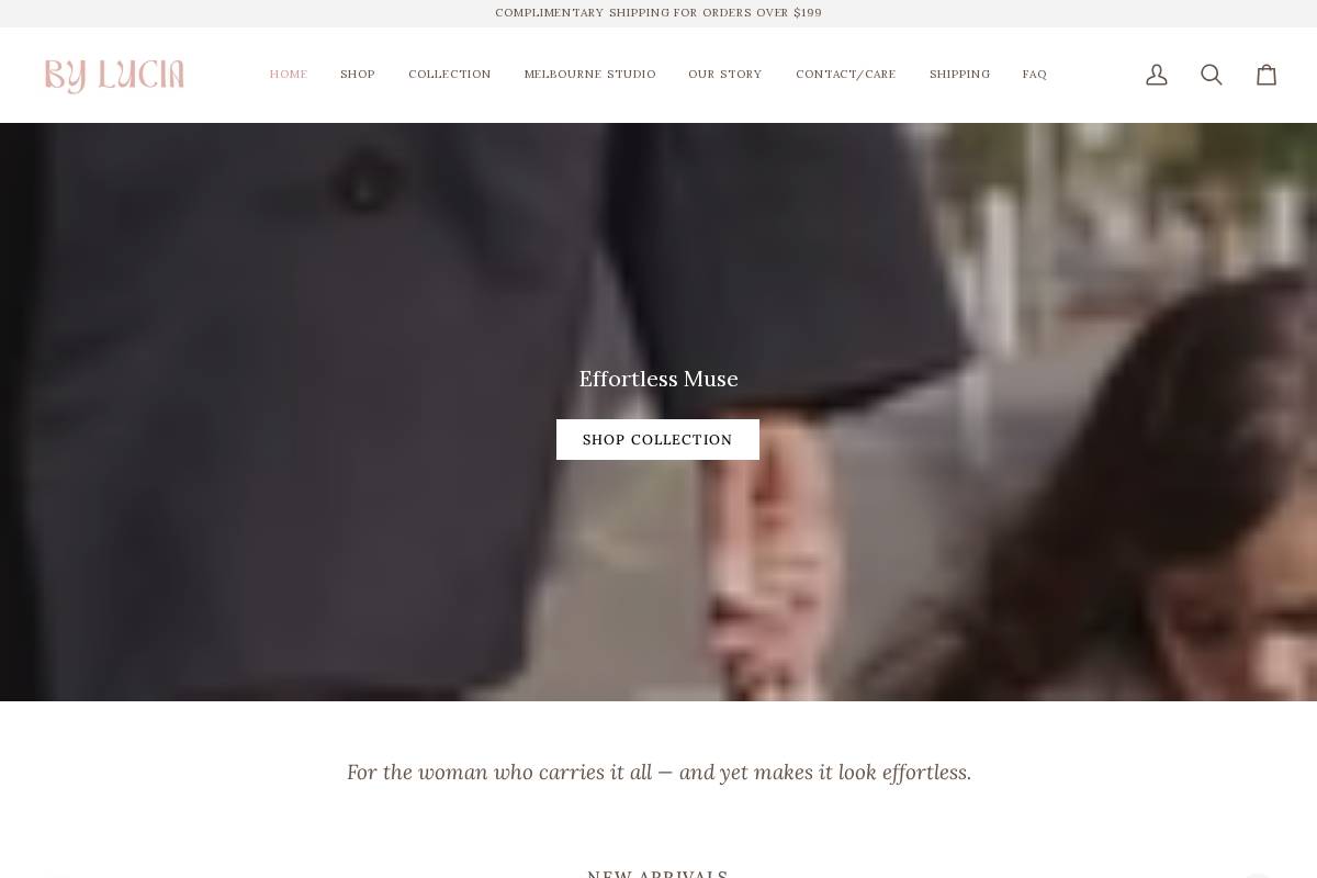 Bylucia homepage screenshot