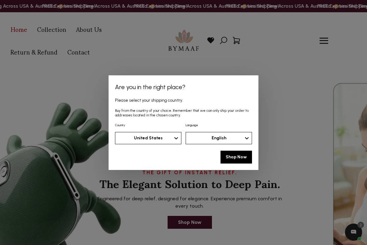 bymaaf.com homepage screenshot