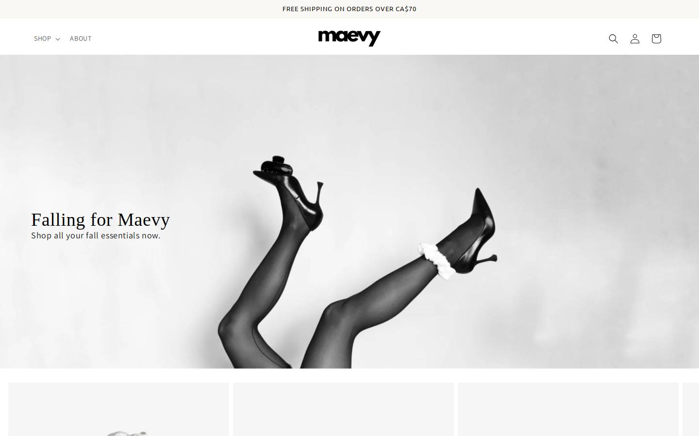 bymaevy.com homepage screenshot