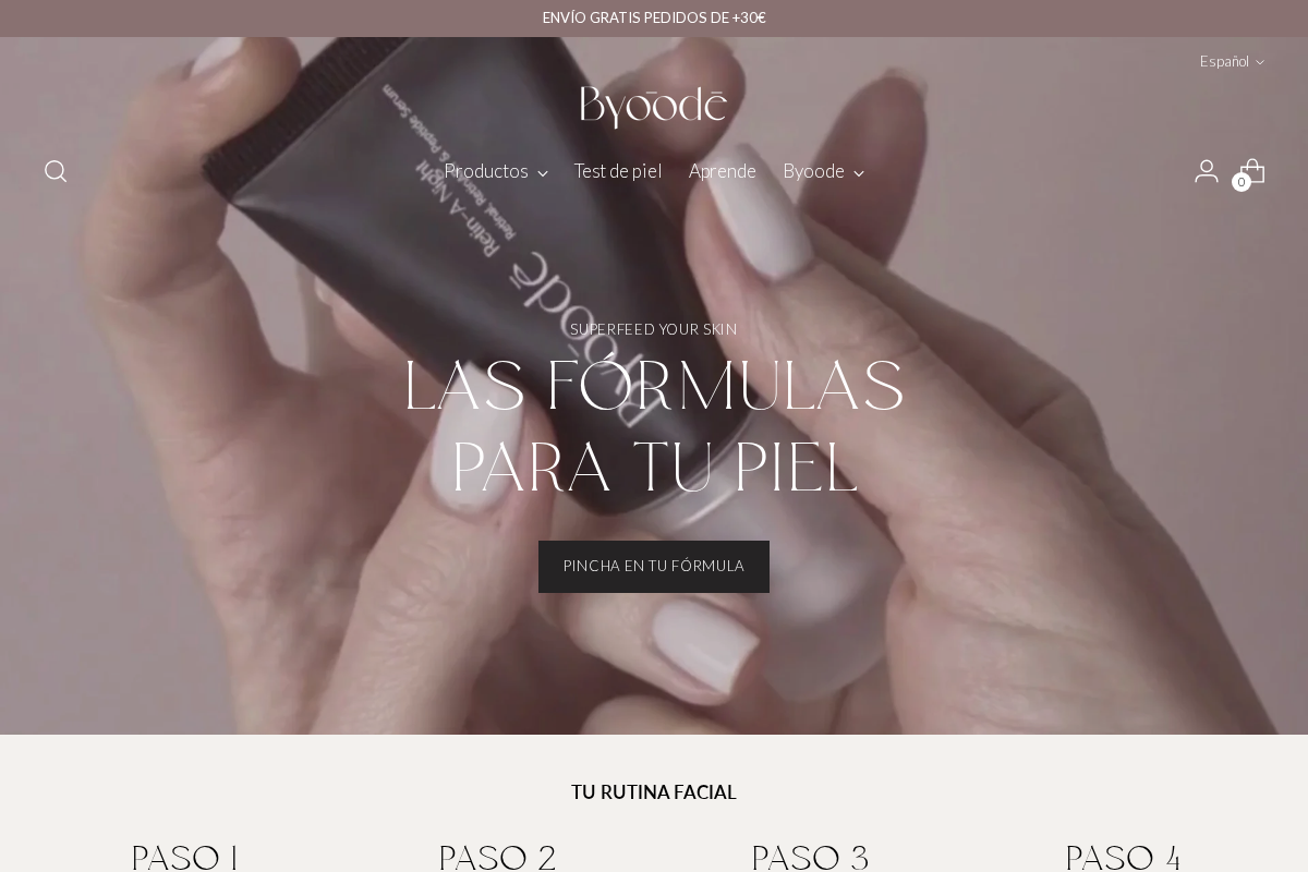 Byoode homepage screenshot