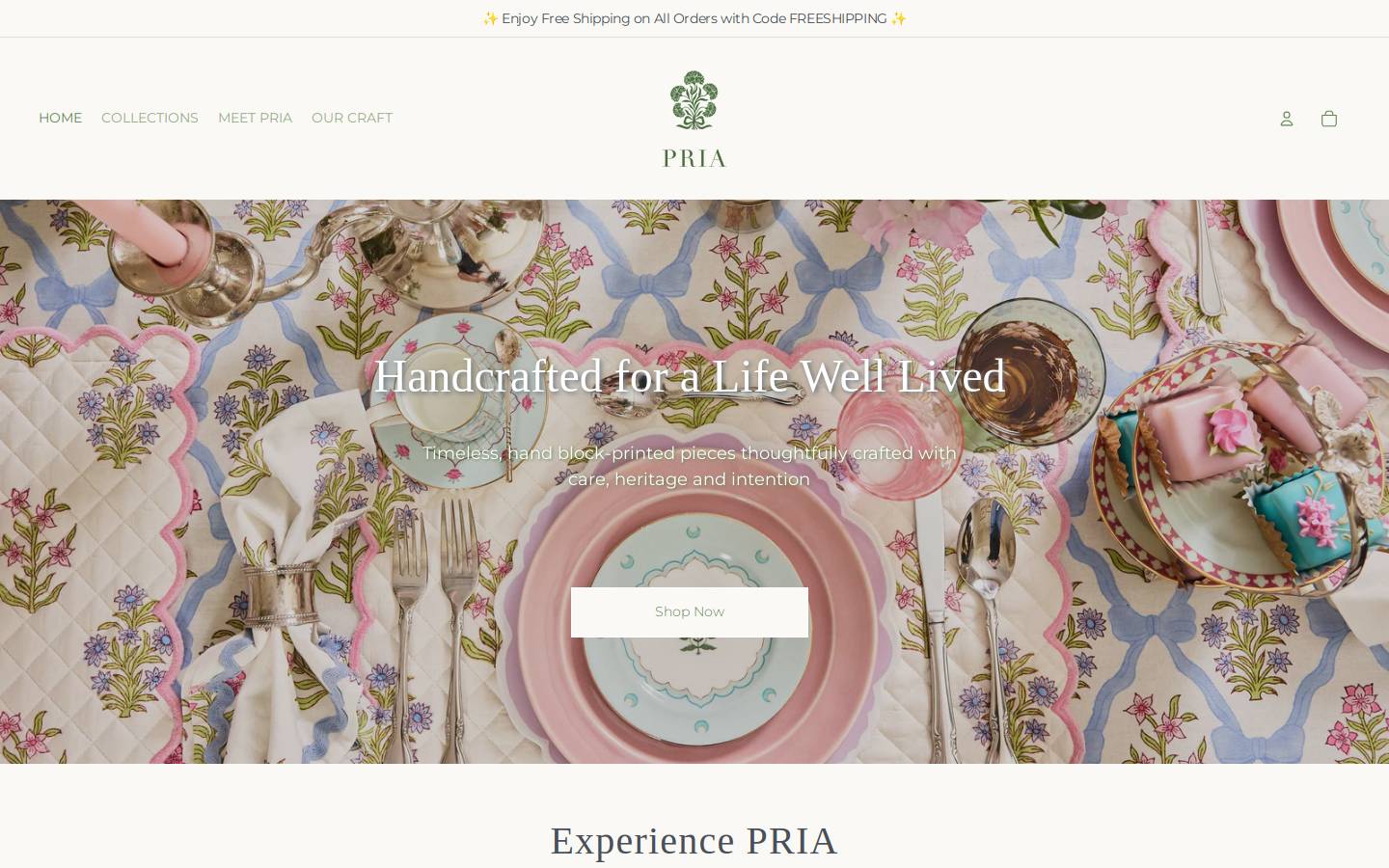 bypria.com homepage screenshot