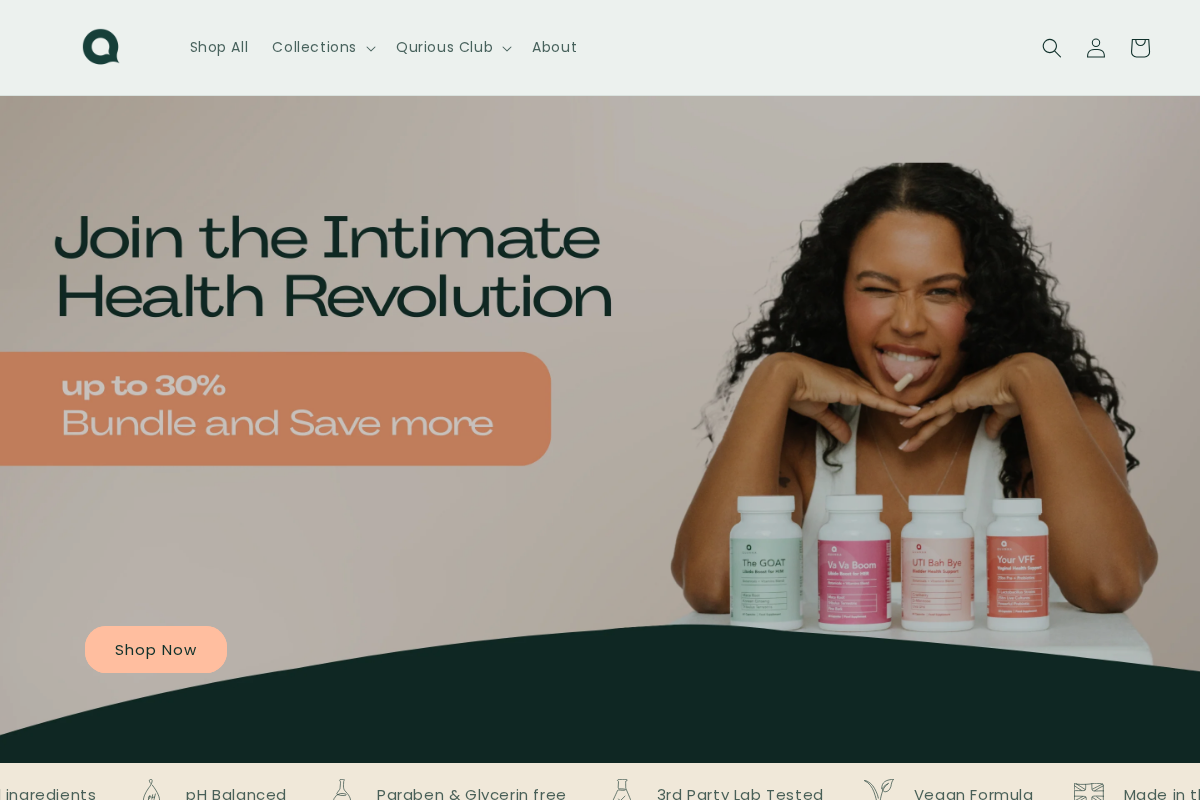 Quanna homepage screenshot