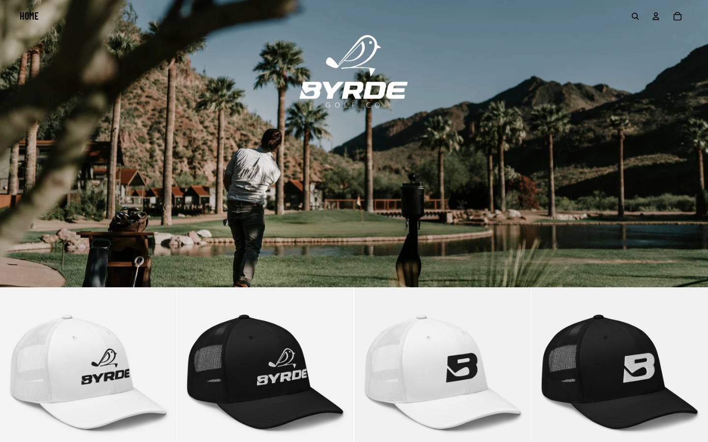 byrdegolf.com homepage screenshot