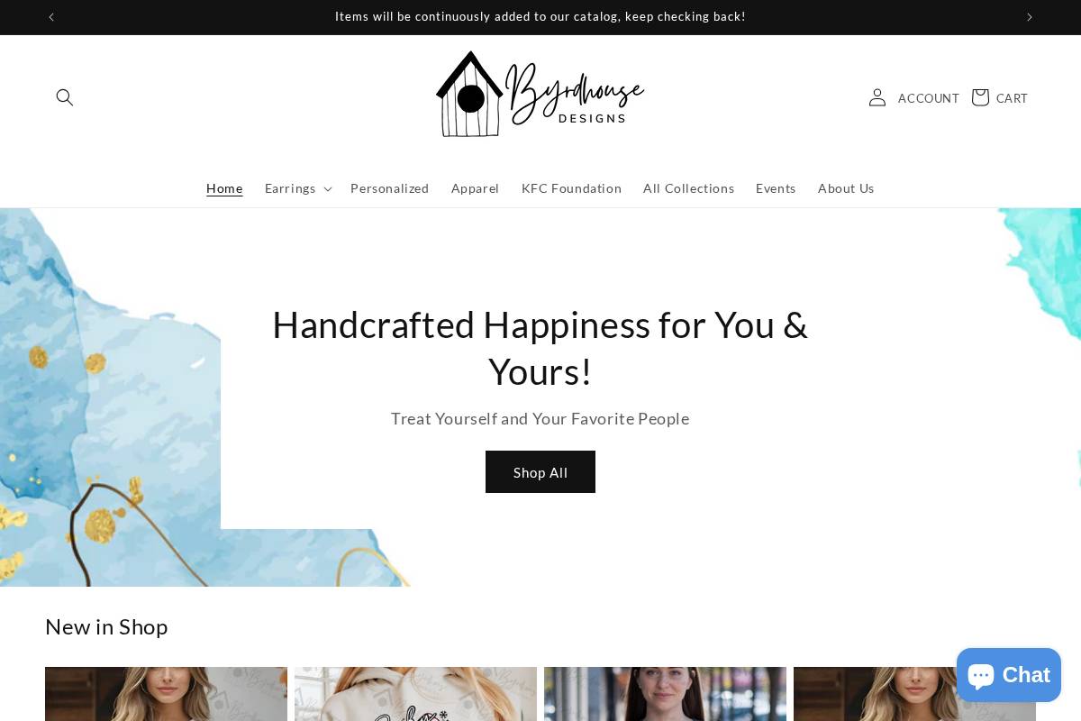 byrdhousedesigns.com homepage screenshot