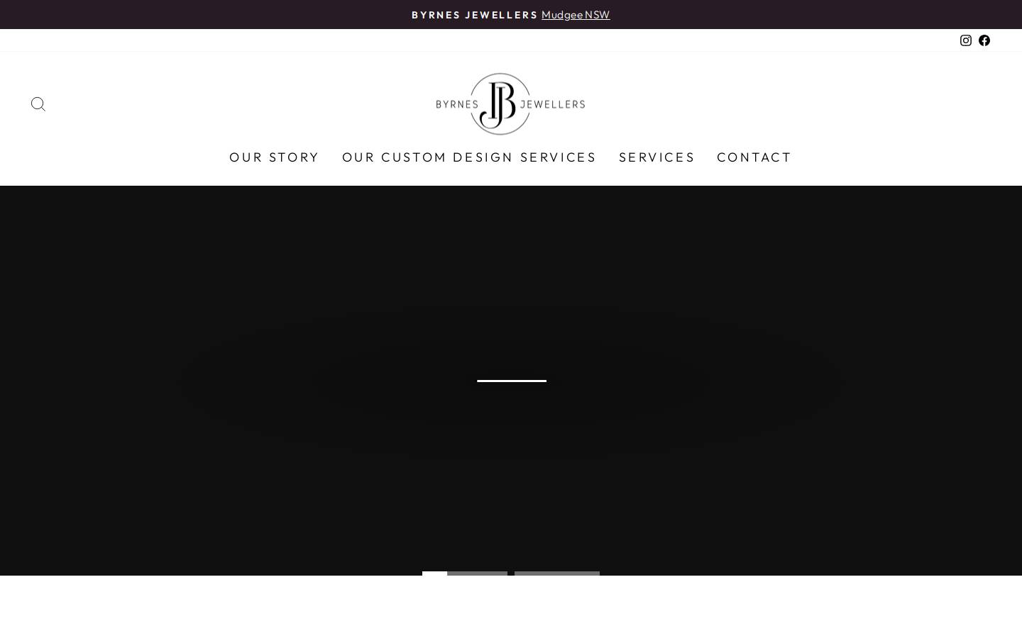 byrnesjewellers.com.au homepage screenshot