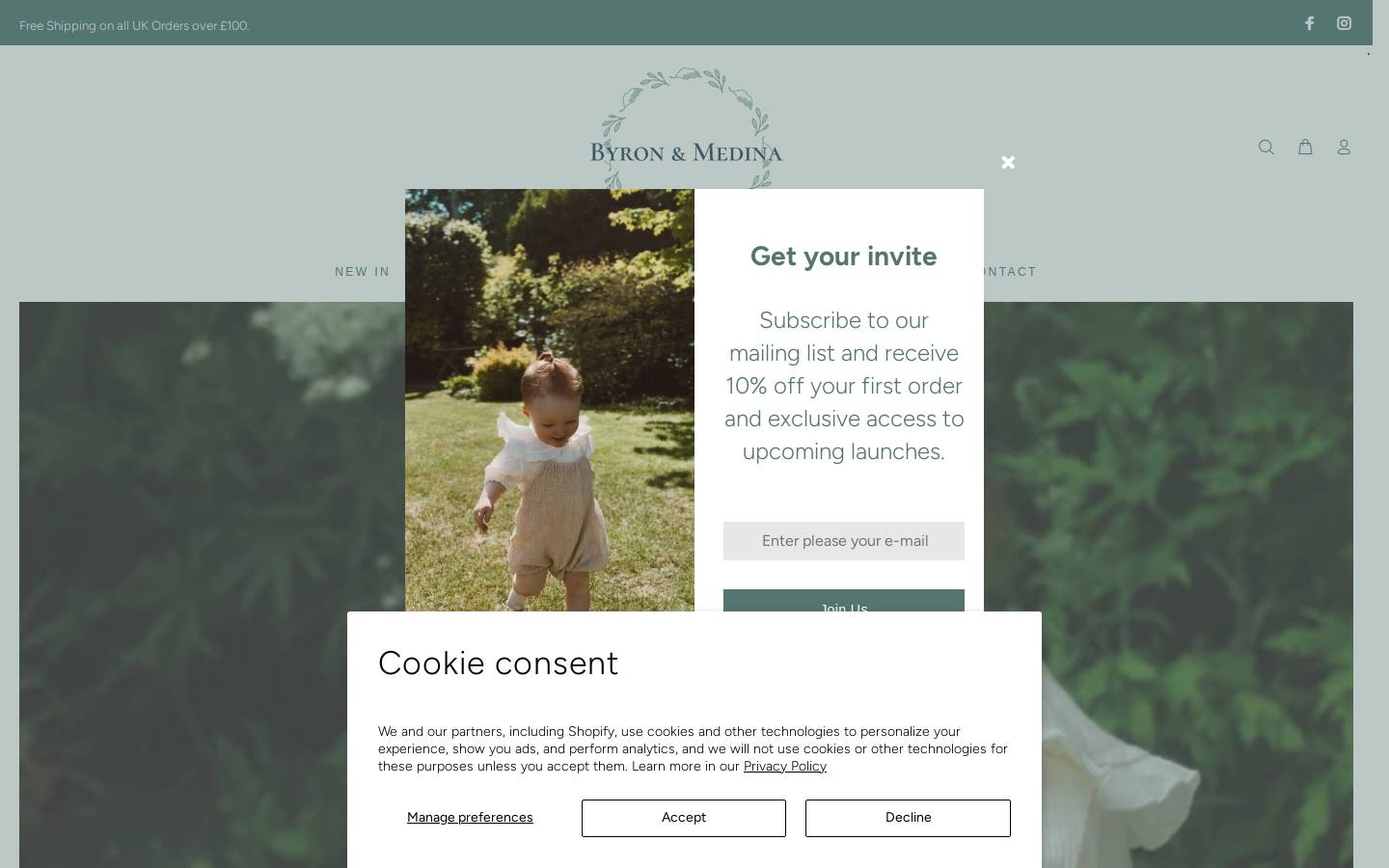 byronandmedina.com homepage screenshot