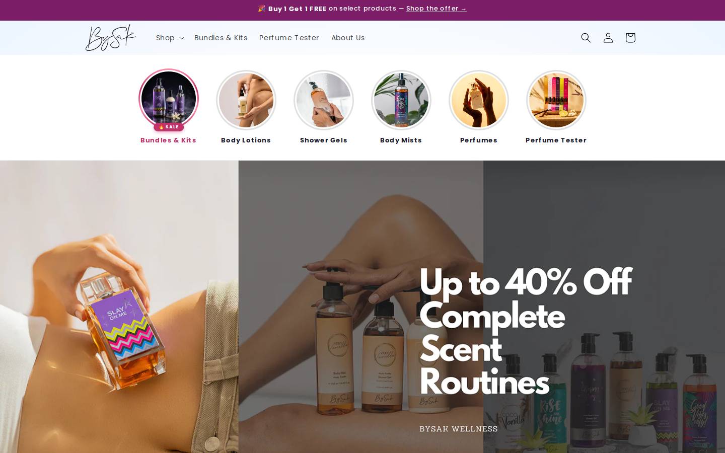 bysak.com homepage screenshot