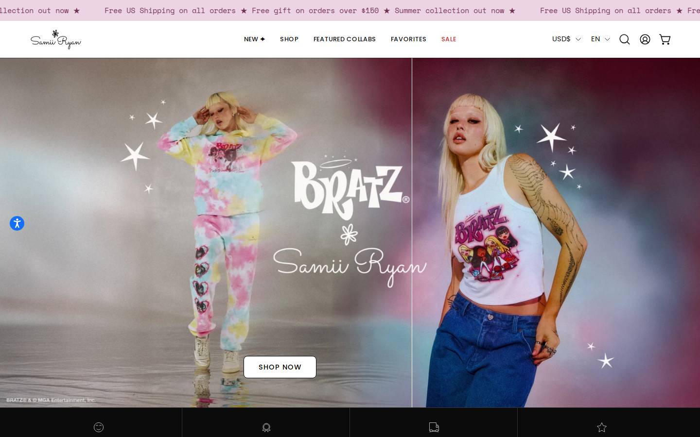 Samii Ryan homepage screenshot