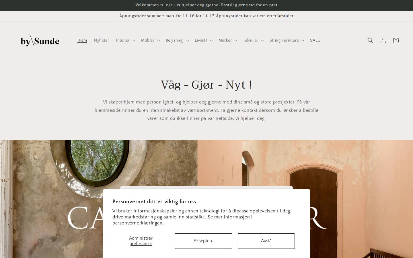 bysunde.com homepage screenshot