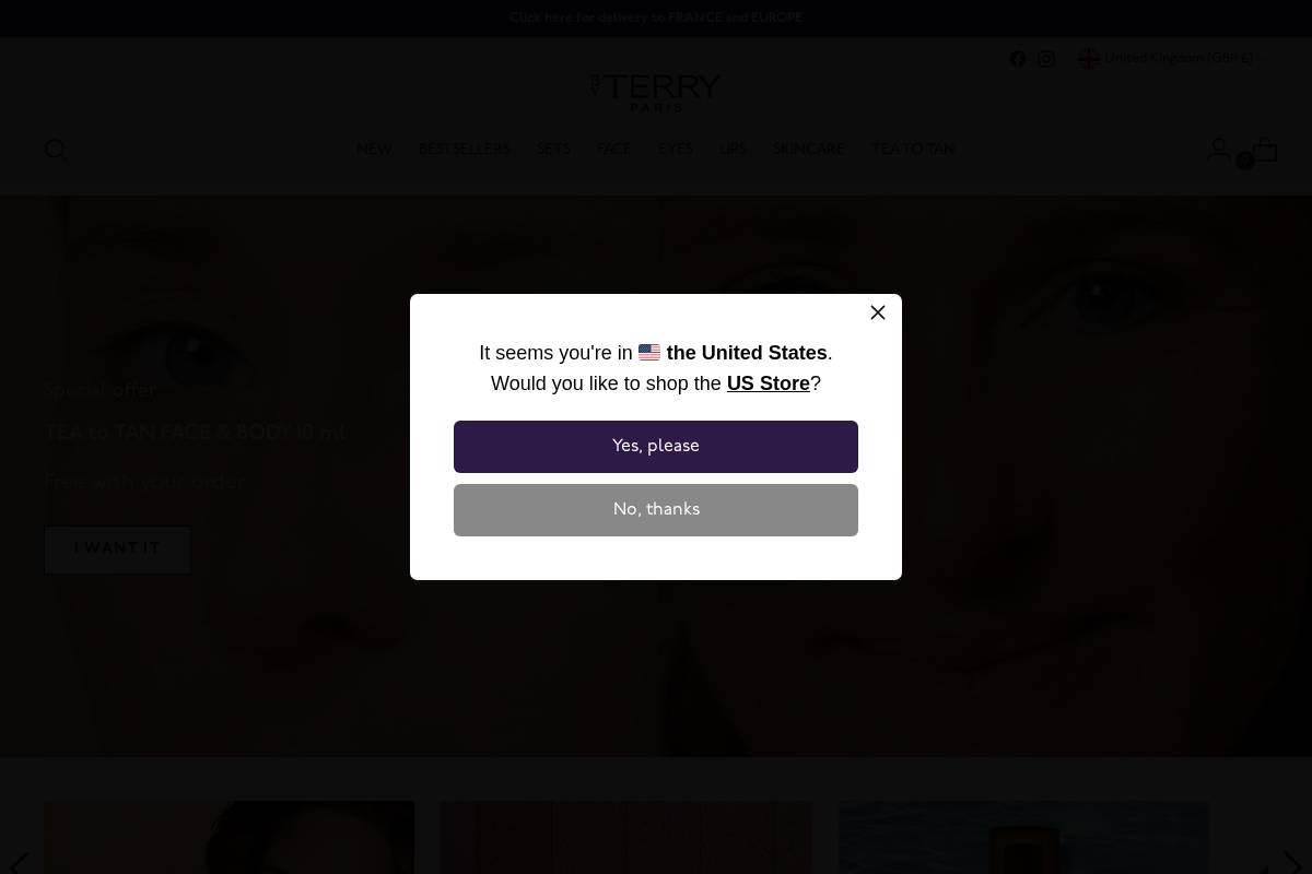 BY TERRY homepage screenshot