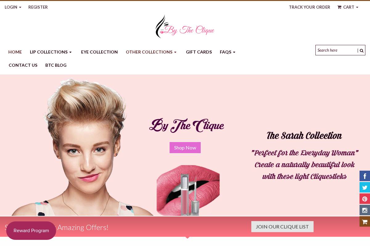 bytheclique.com homepage screenshot