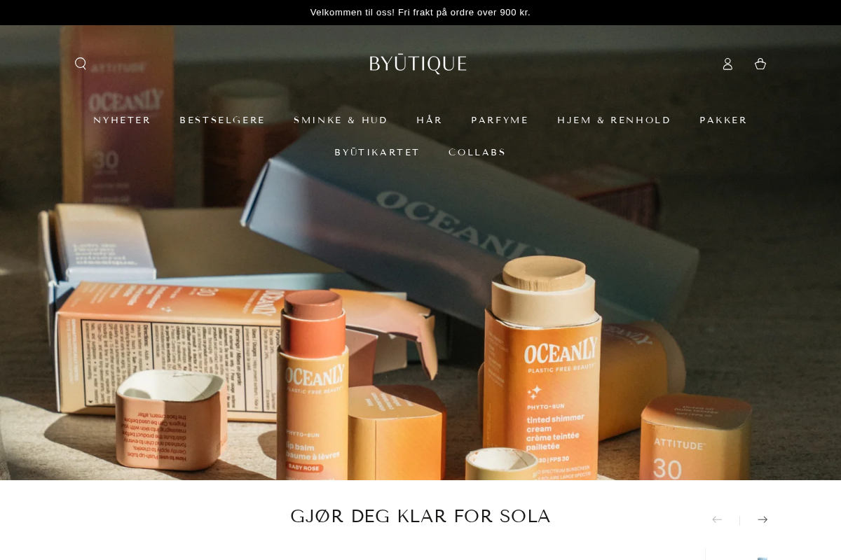 Byutique homepage screenshot