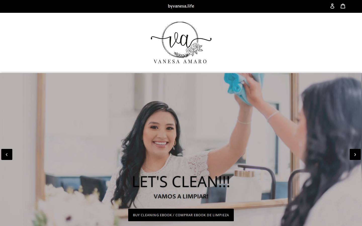 byvanesa.life homepage screenshot