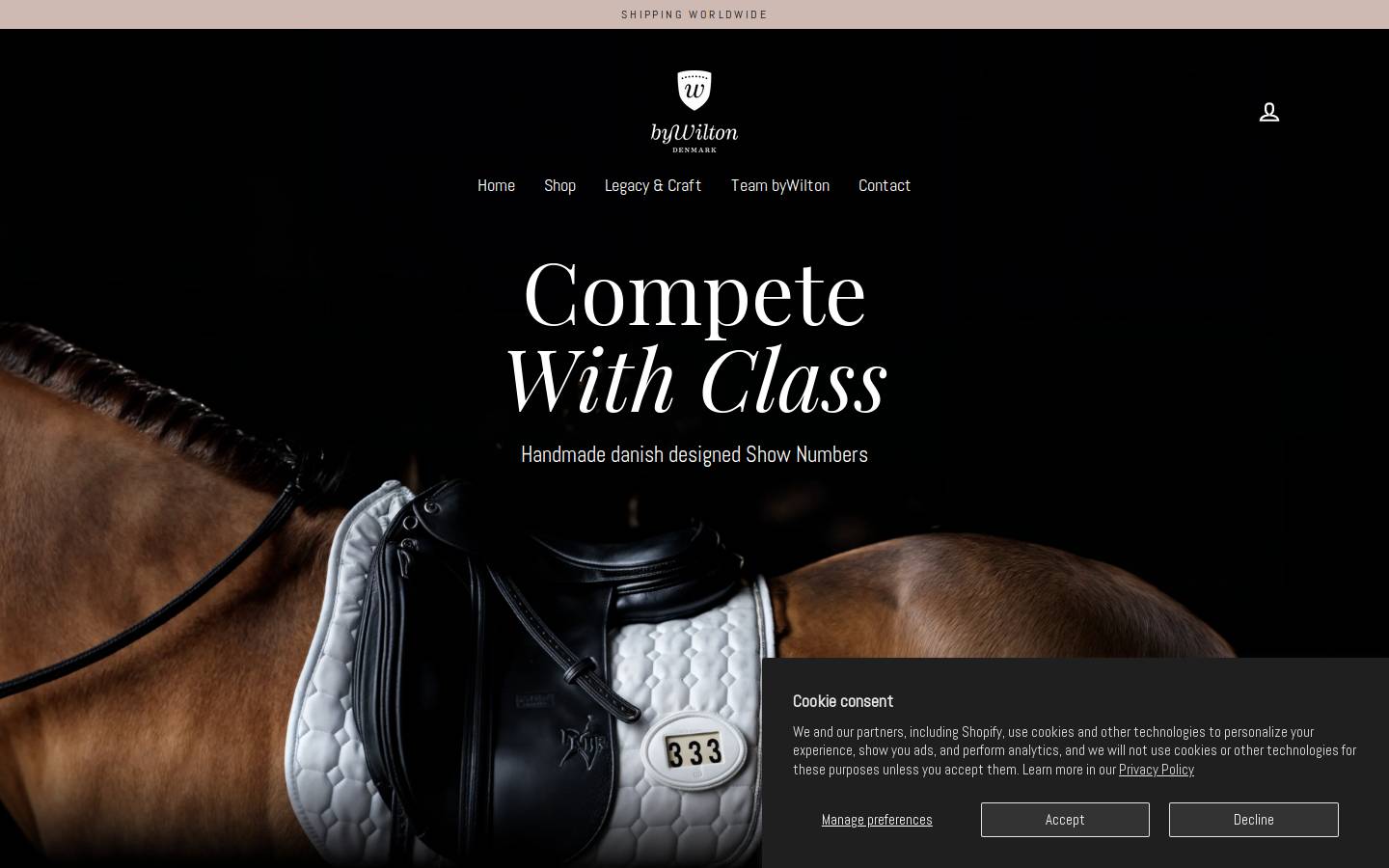 Bywilton homepage screenshot