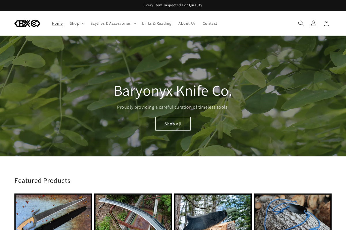 byxco.com homepage screenshot