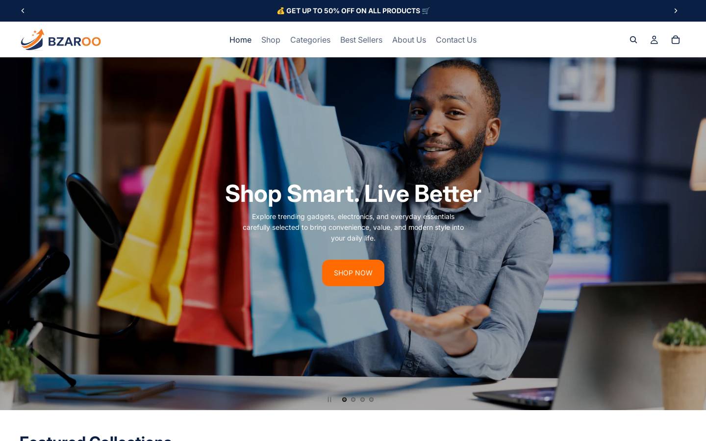 bzaroo.com homepage screenshot