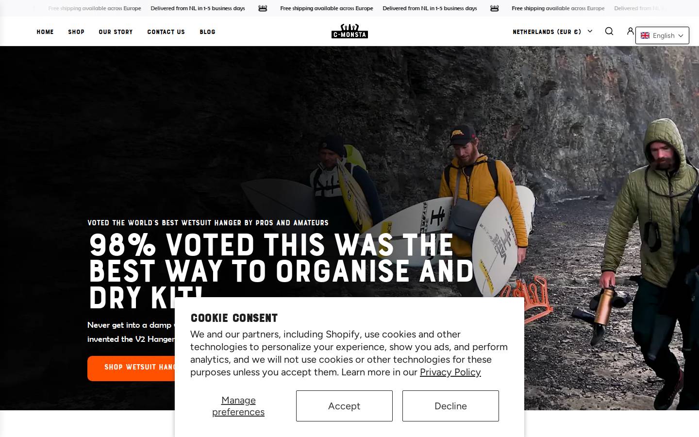 c-monsta homepage screenshot