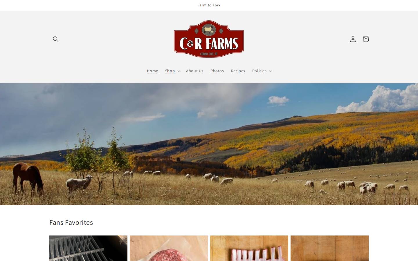 c-rfarms.com homepage screenshot