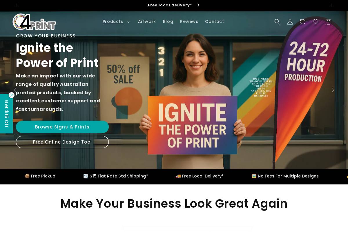 C4print homepage screenshot