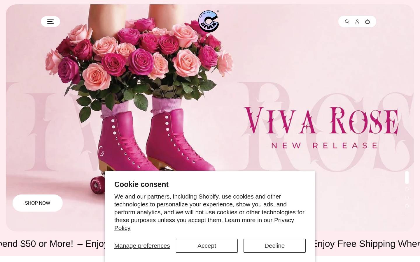 c7skates.com homepage screenshot