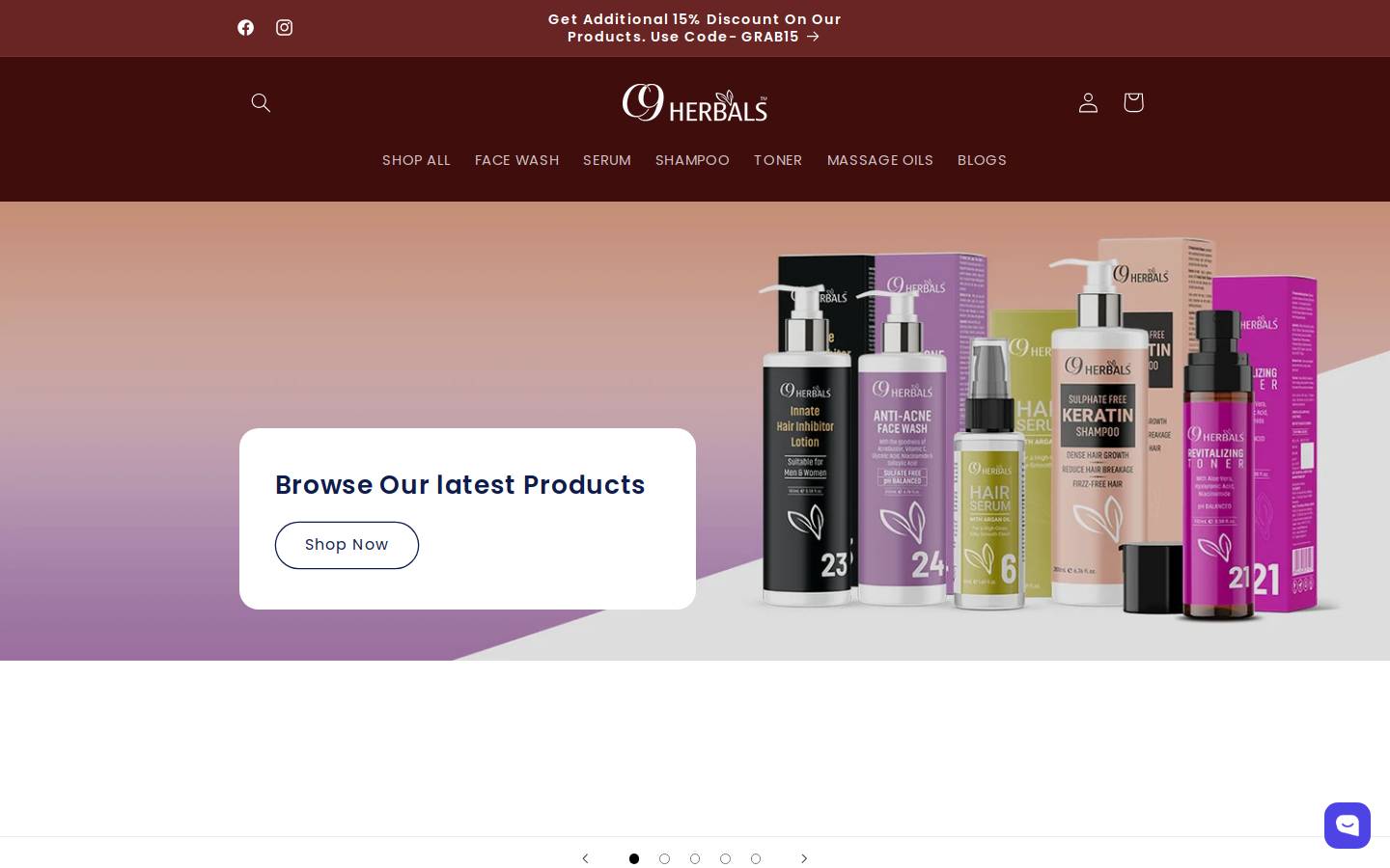 c9herbals.com homepage screenshot