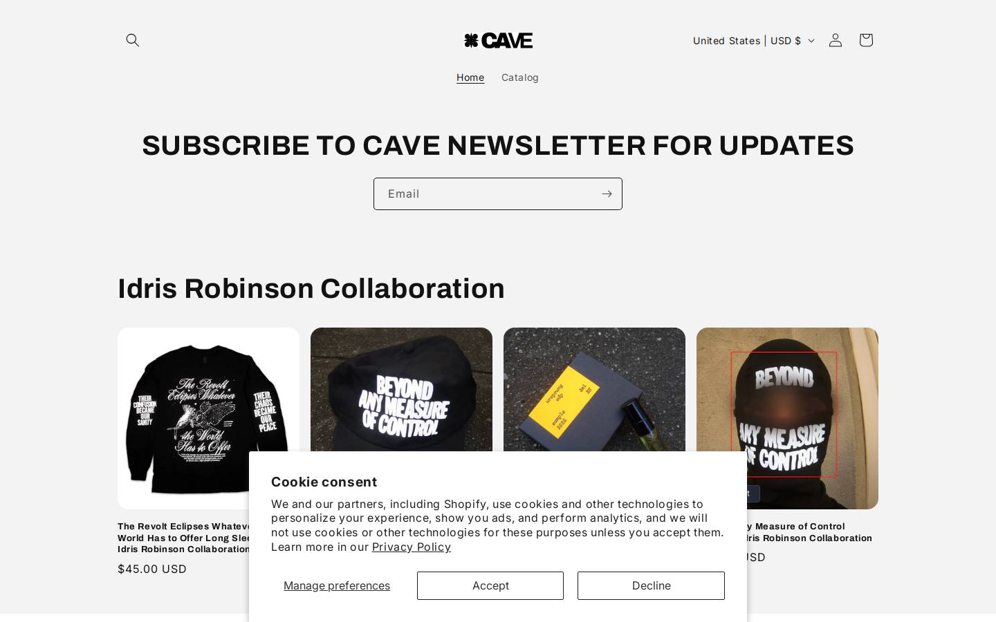 ca-ve.com homepage screenshot