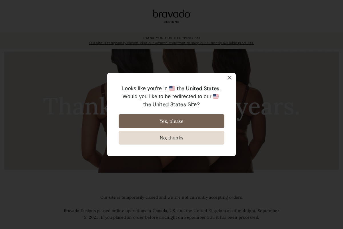 Bravado Designs Canada homepage screenshot